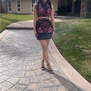 Two piece fully beaded dress